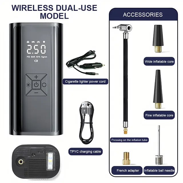 Portable 150 PSI Cordless Tire Inflator