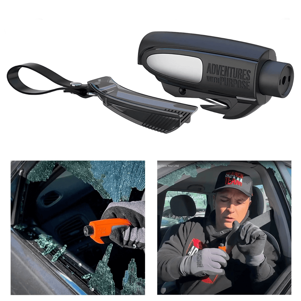 Emergency Window Breaker & Seatbelt Cutter